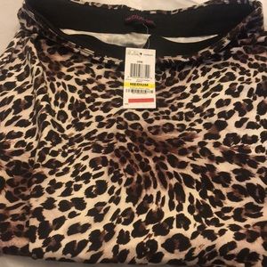 Animal print pencil skirt